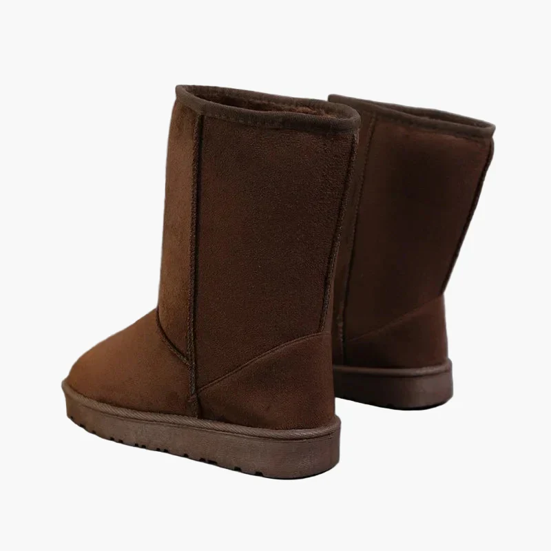 Damen Winter Freizeitstiefel mit flacher Sohle – Bequeme warme Alltagsboots - Image 2