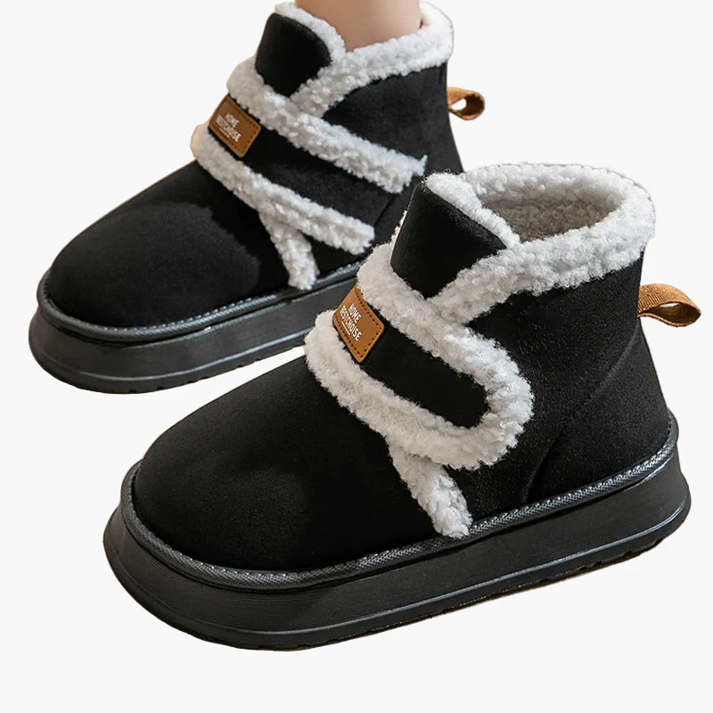 Damen Winter Hausschuhe Warm mit Klettverschluss – Komfort-Stiefel für Zuhause - Image 3