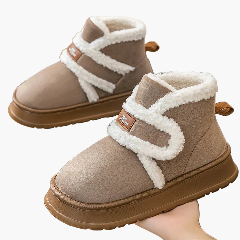 Damen Winter Hausschuhe Warm mit Klettverschluss – Komfort-Stiefel für Zuhause - Image 5