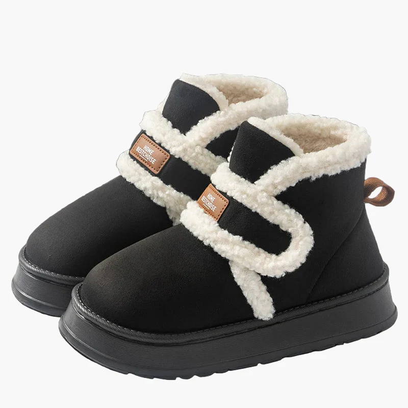 Damen Winter Hausschuhe Warm mit Klettverschluss – Komfort-Stiefel für Zuhause - Image 7