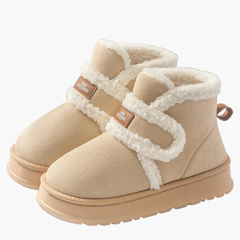 Damen Winter Hausschuhe Warm mit Klettverschluss – Komfort-Stiefel für Zuhause - Image 8