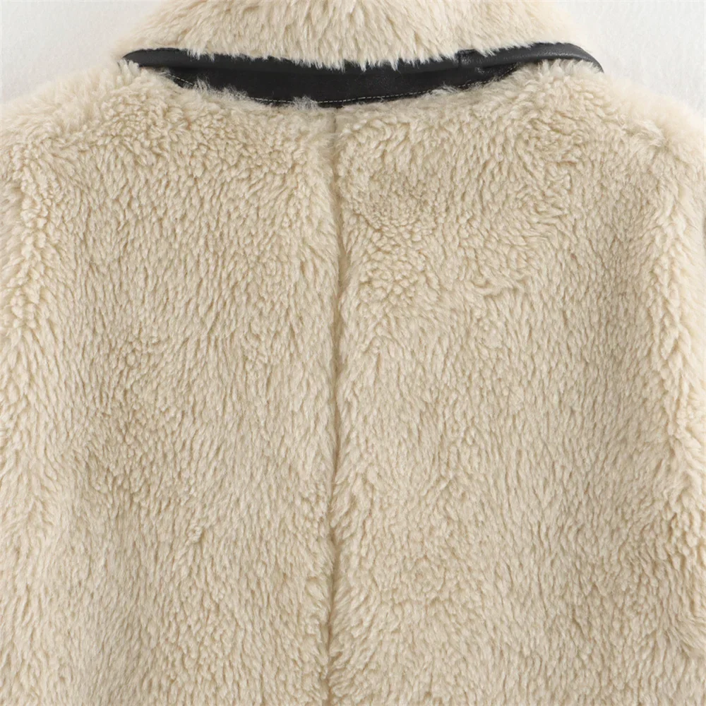 Damen Winter Oversize Kurzjacke im modernen Teddy-Stil – Trendige Freizeitjacke für kalte Tage - Image 6
