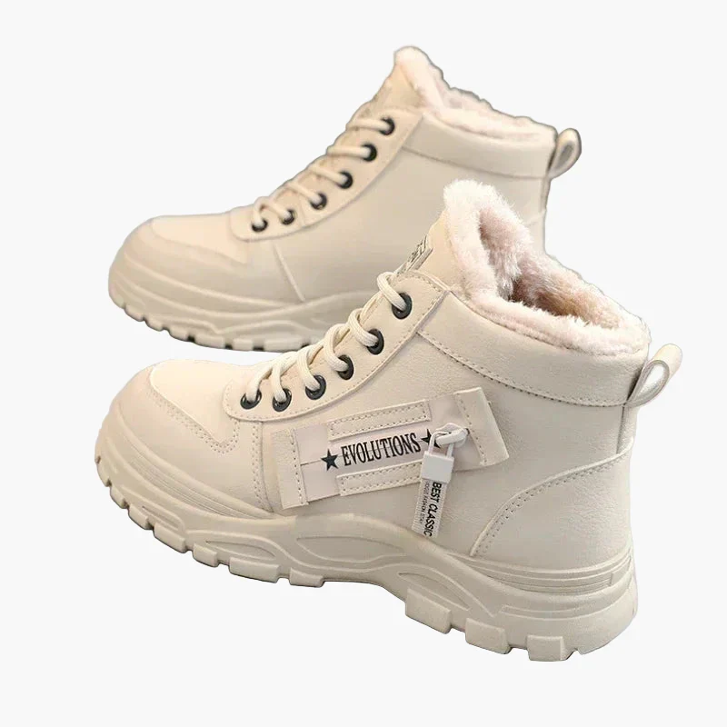 Damen Winter Sneaker Boots – Modische High Top Freizeitschuhe mit Warmfutter - Image 3