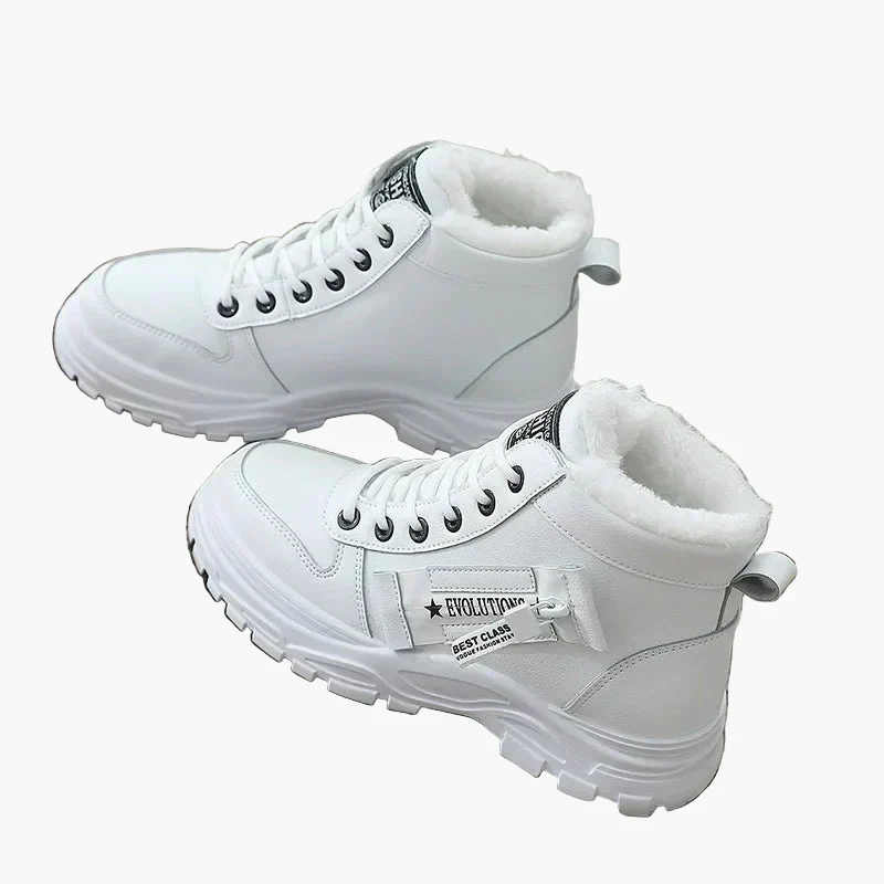 Damen Winter Sneaker Boots – Modische High Top Freizeitschuhe mit Warmfutter - Image 8