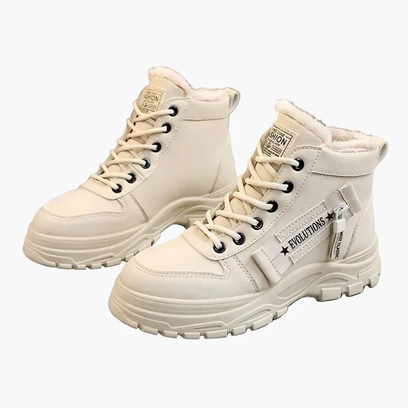 Damen Winter Sneaker Boots – Modische High Top Freizeitschuhe mit Warmfutter - Image 9
