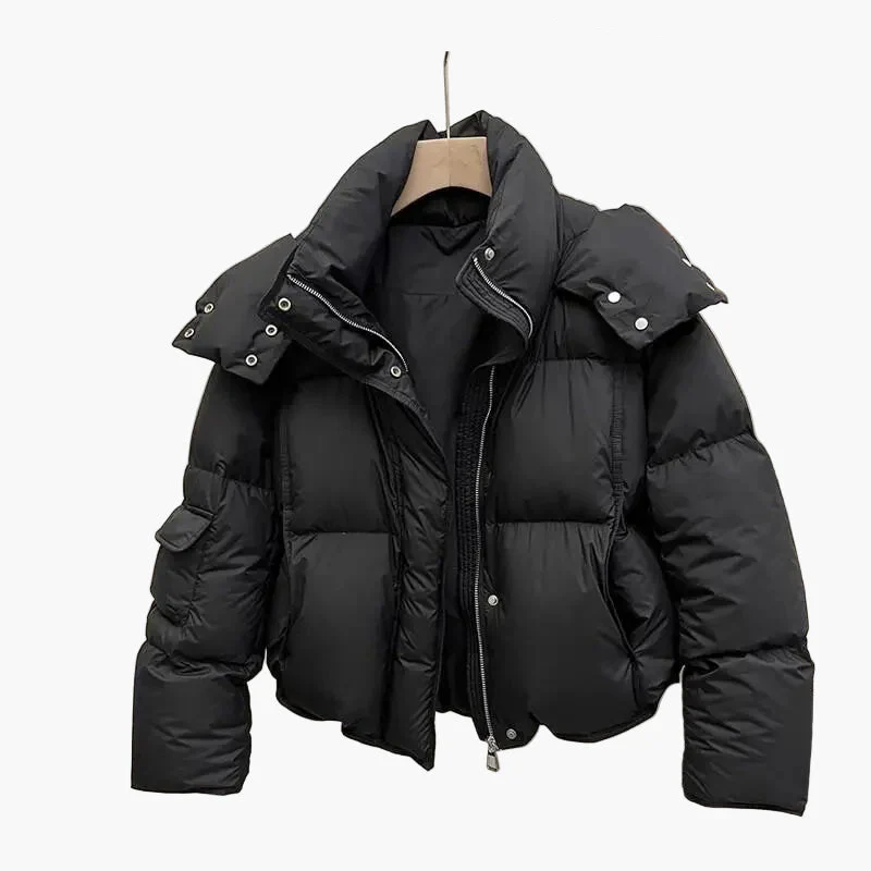 Damen Winter Steppjacke Kurz Geschnitten – Modische Übergangsjacke für kalte Tage - Image 3