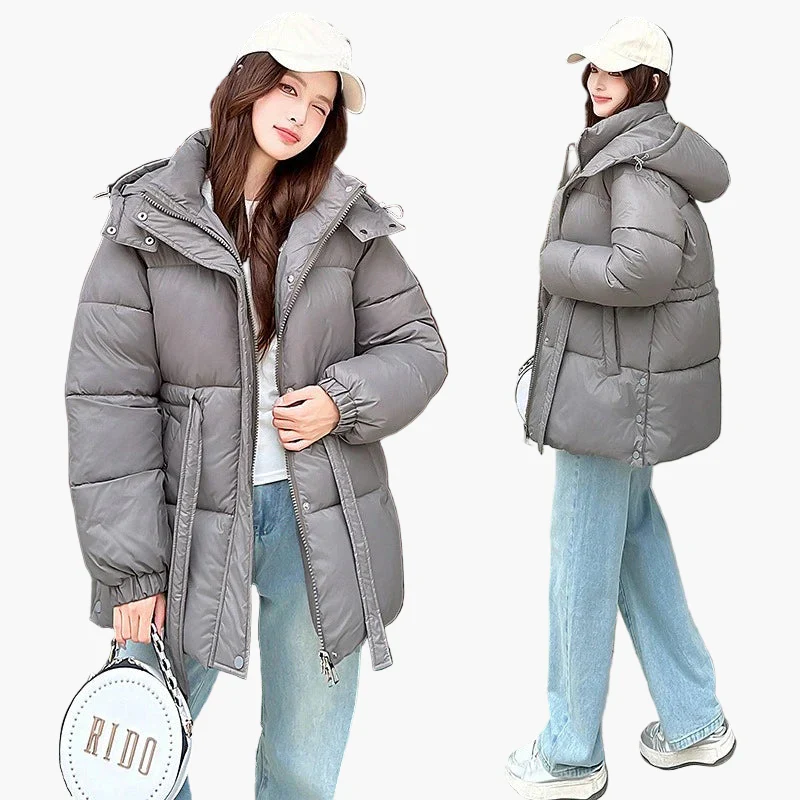 Damen Winter Steppjacke mit Gürtel – Modische Outdoorjacke für kalte Tage - Image 3