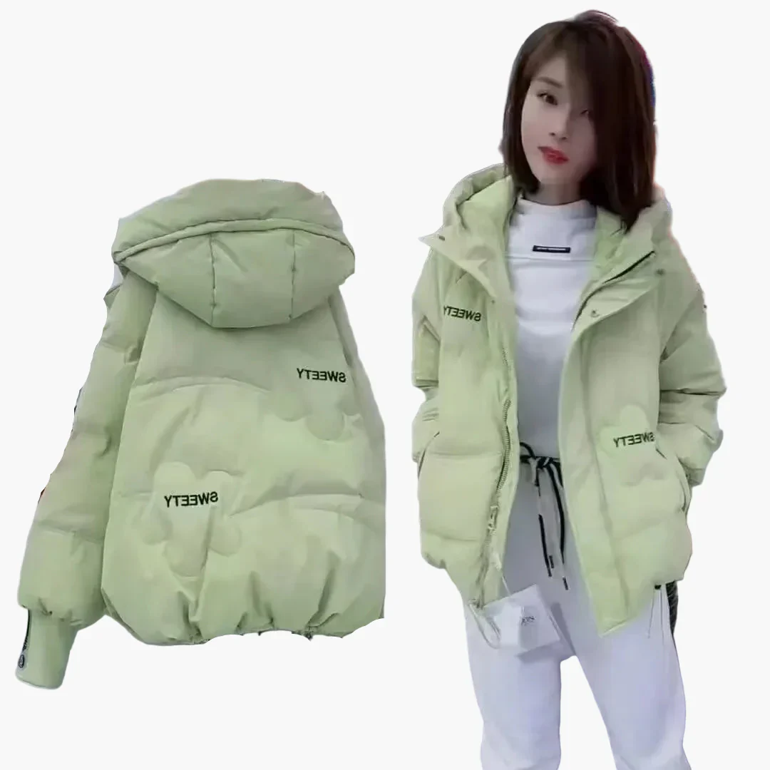 Damen Winter Steppjacke mit Kapuze – Bequemer Alltagspuffer, modischer Freizeitstil - Image 4
