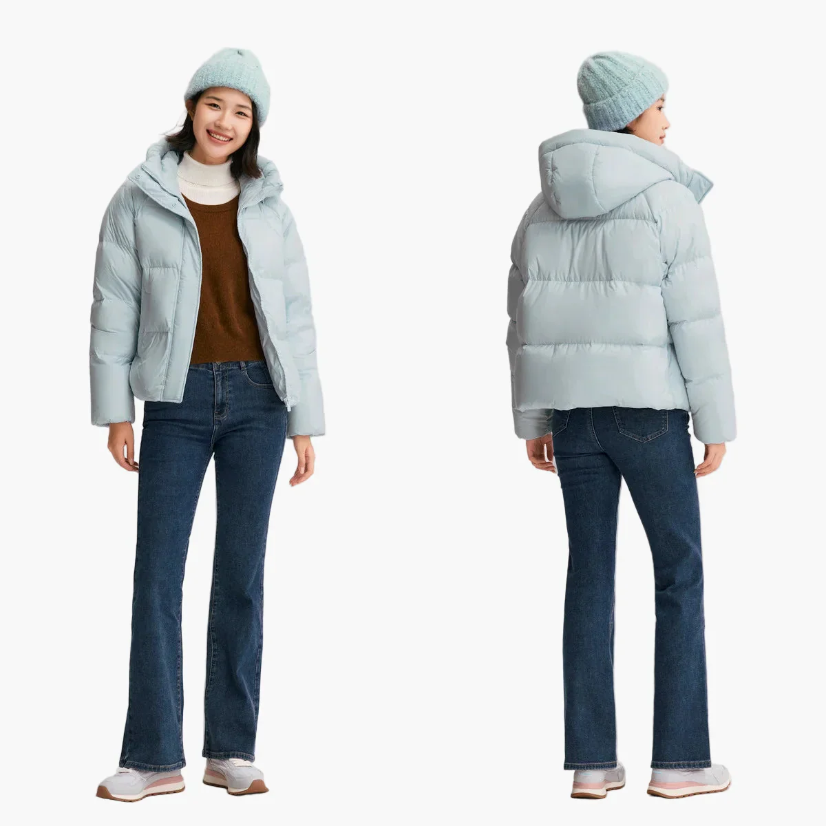 Damen Winter Steppjacke mit Kapuze – Modisch, Warm und Bequem für Alltag & Freizeit - Image 4
