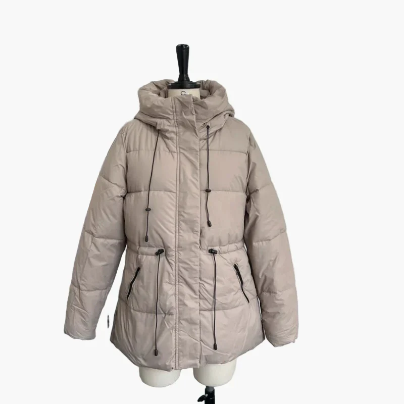 Damen Winter Steppjacke mit Kapuze, modisch, warm und vielseitig für Freizeit und Alltag - Image 3