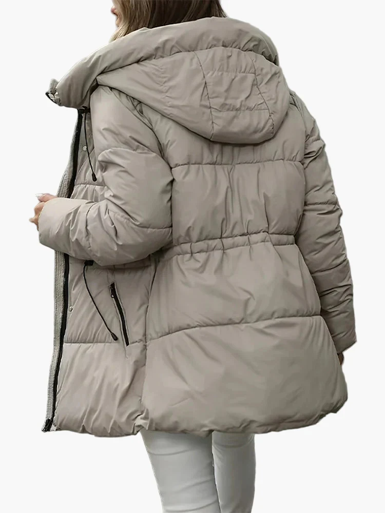 Damen Winter Steppjacke mit Kapuze, modisch, warm und vielseitig für Freizeit und Alltag - Image 9