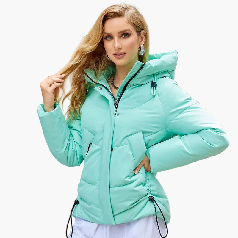Damen Winter Steppjacke mit Kapuze – Modische Outdoorjacke für Alltag & Freizeit - Image 3