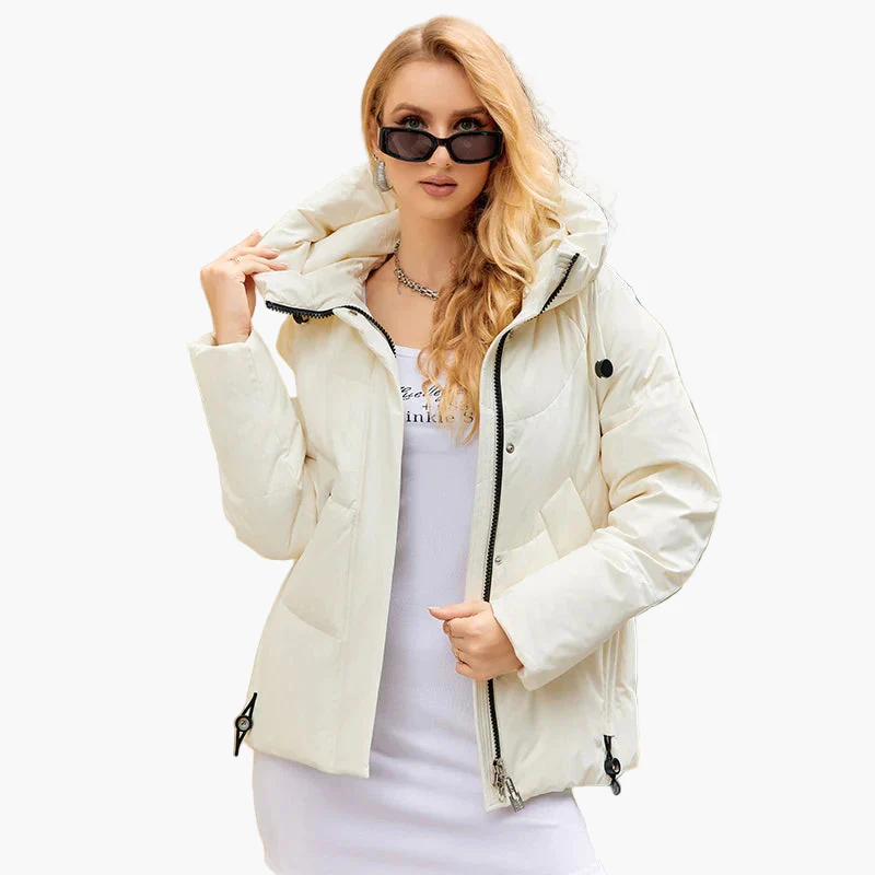 Damen Winter Steppjacke mit Kapuze – Modische Outdoorjacke für Alltag & Freizeit - Image 4