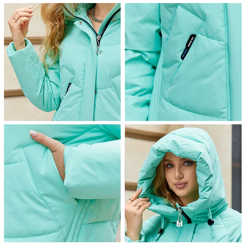 Damen Winter Steppjacke mit Kapuze – Modische Outdoorjacke für Alltag & Freizeit - Image 8