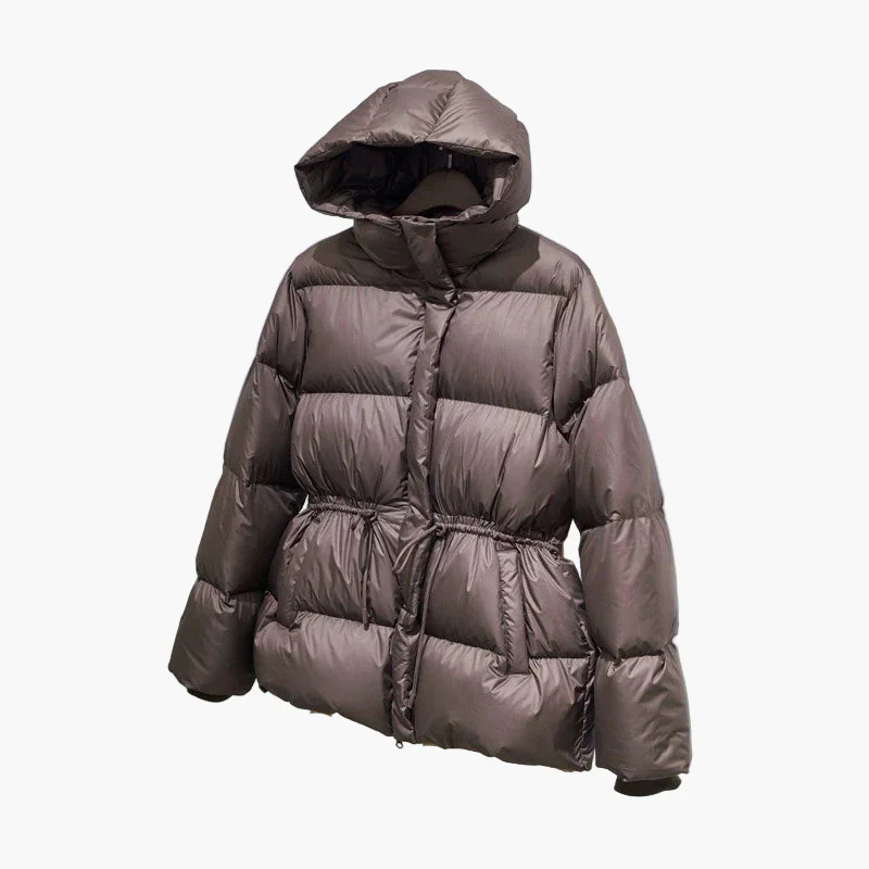 Damen Winter Steppjacke mit Kapuze – Modische Outdoorjacke für kalte Tage - Image 7