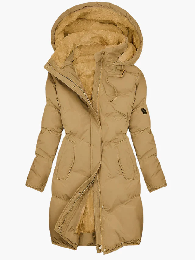 Damen Winter Steppmantel mit Kapuze – Eleganter, warmer Parka für Alltag & Outdoor - Image 5