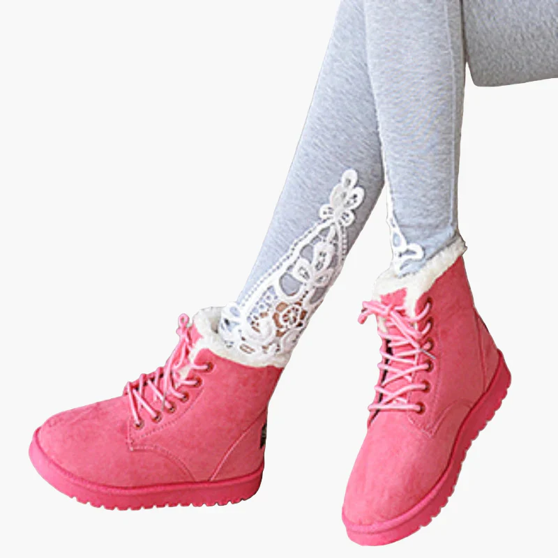 Damen Winter-Stiefeletten Kuschelig Warm mit Schnürung – Outdoor & Alltag - Image 3