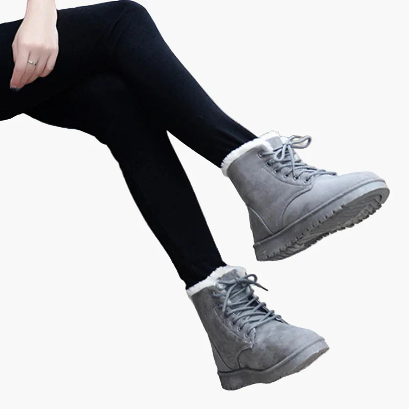 Damen Winter-Stiefeletten Kuschelig Warm mit Schnürung – Outdoor & Alltag - Image 4