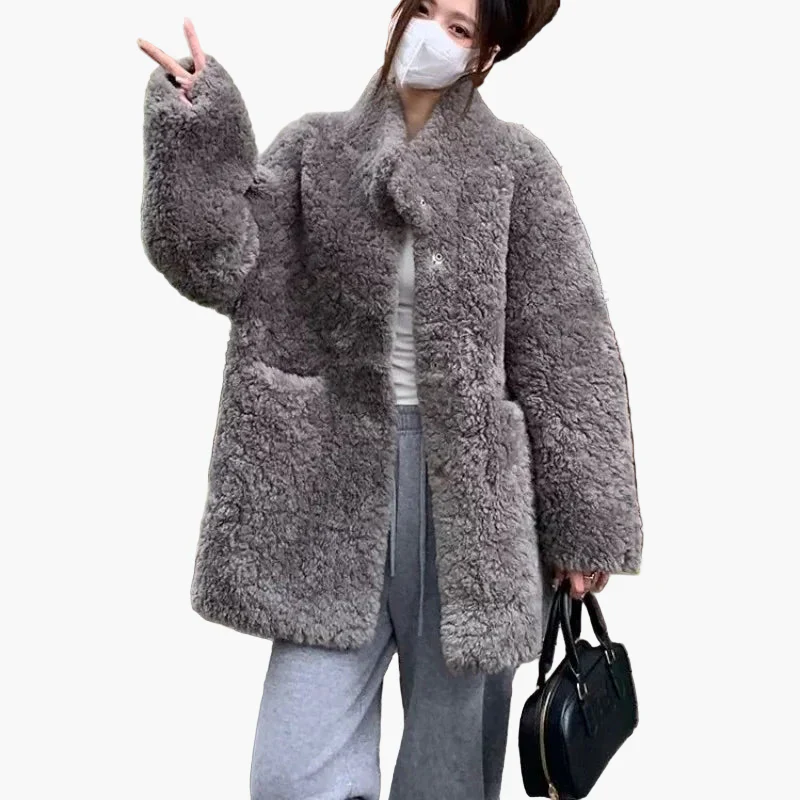 Damen Winter Trend Oversize Kuscheljacke – Modische Freizeitjacke für kalte Tage - Image 2