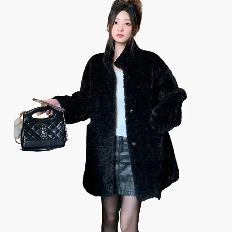 Damen Winter Trend Oversize Kuscheljacke – Modische Freizeitjacke für kalte Tage - Image 4