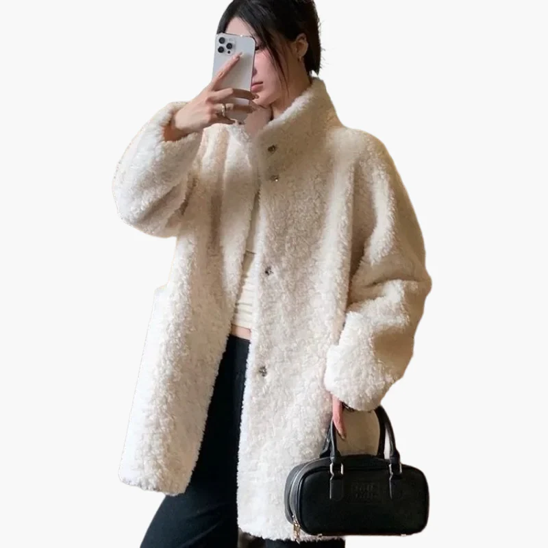 Damen Winter Trend Oversize Kuscheljacke – Modische Freizeitjacke für kalte Tage - Image 5