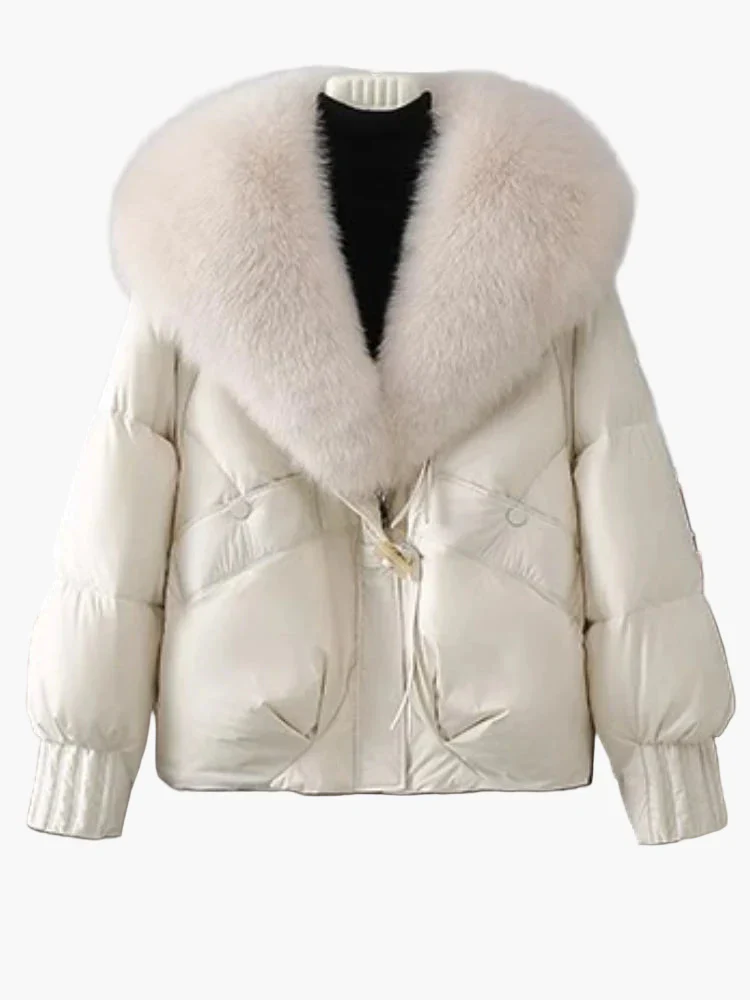 Damen Winterjacke mit großem Kragen – Elegante, warme Steppjacke für Alltag und Freizeit - Image 4