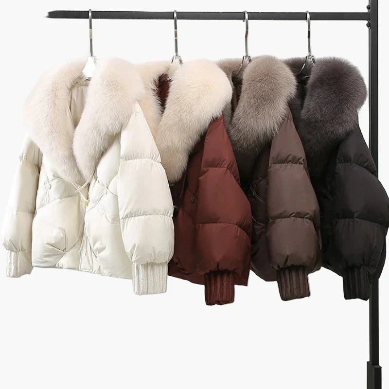 Damen Winterjacke mit großem Kragen – Elegante, warme Steppjacke für Alltag und Freizeit - Image 5