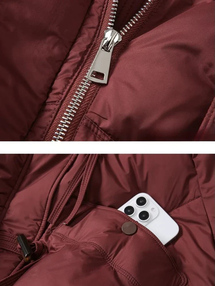 Damen Winterjacke mit großem Kragen – Elegante, warme Steppjacke für Alltag und Freizeit - Image 6
