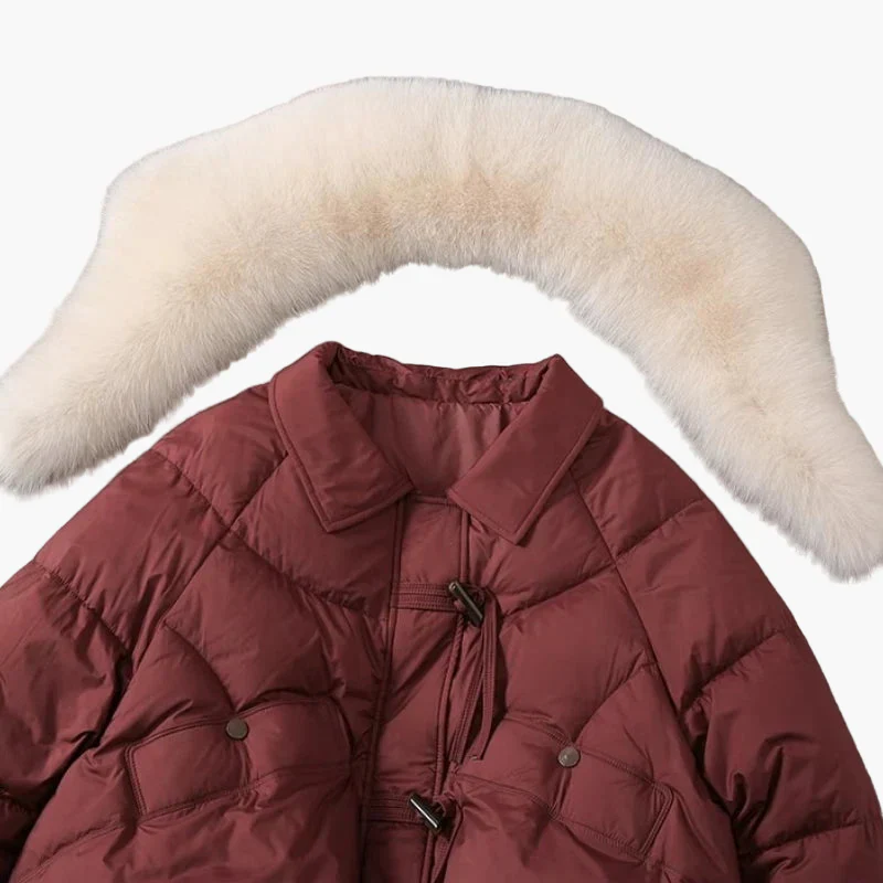 Damen Winterjacke mit großem Kragen – Elegante, warme Steppjacke für Alltag und Freizeit - Image 7