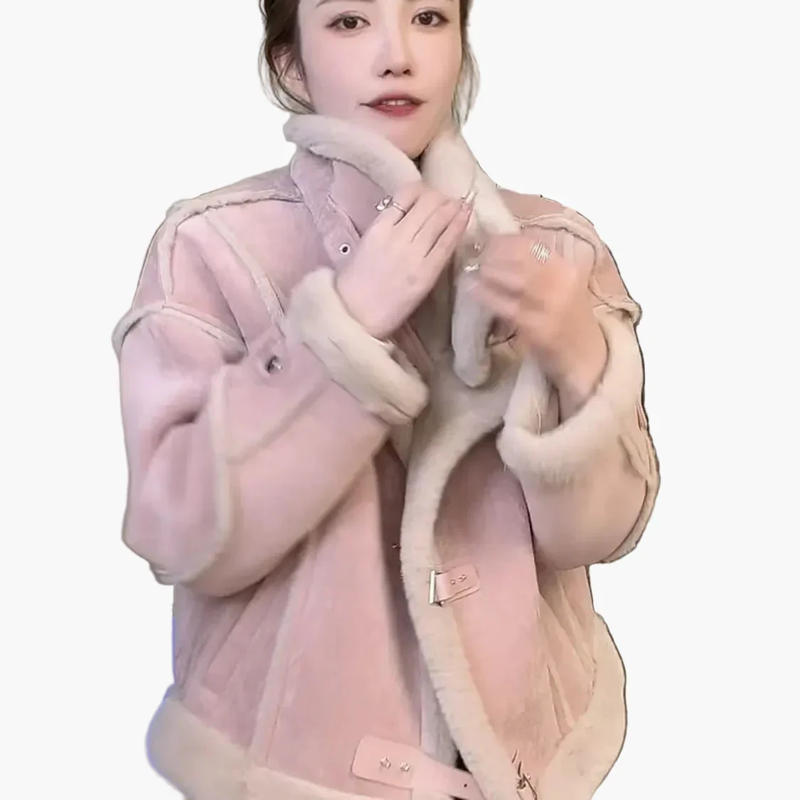 Damen Winterjacke im lässigen Piloten-Stil – Modische Kurzjacke für Alltag und Freizeit - Image 3