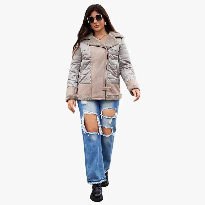 Damen Winterjacke im modernen Streetstyle – Ideal für kalte Tage, Plus Size verfügbar - Image 2