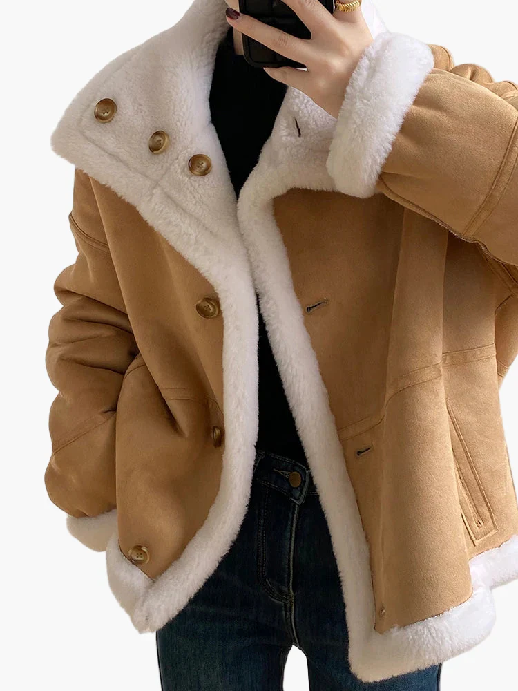 Damen Winterjacke im Oversized-Look mit Stehkragen – Modischer Streetstyle für kalte Tage - Image 3