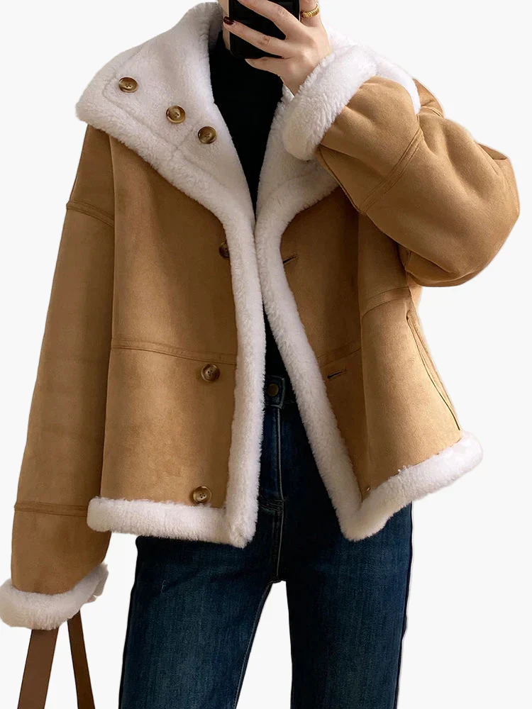 Damen Winterjacke im Oversized-Look mit Stehkragen – Modischer Streetstyle für kalte Tage - Image 6