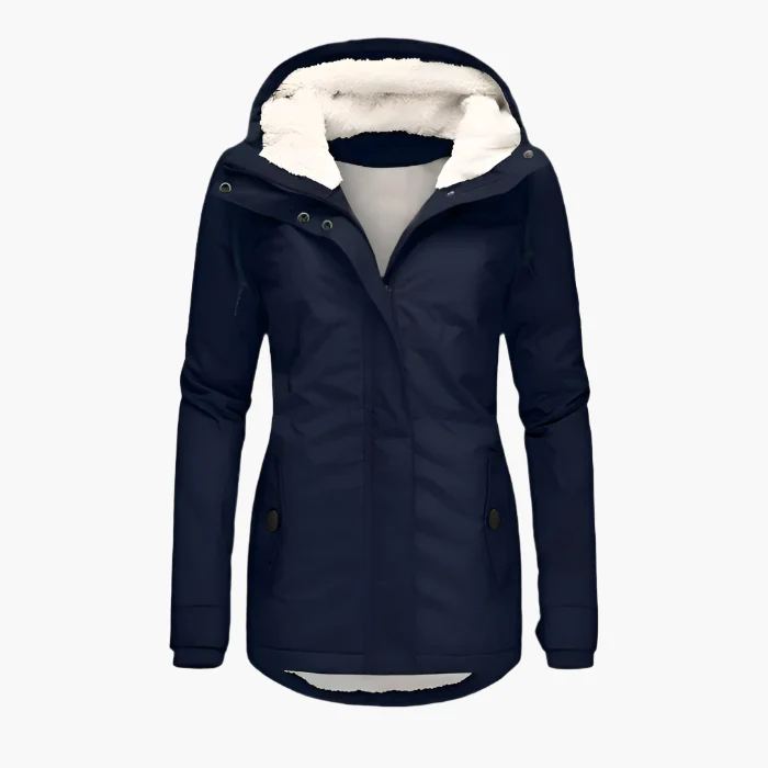 Damen Wintermantel mit Kapuze – Wasserdichte Outdoorjacke für Alltag & Freizeit - Image 3