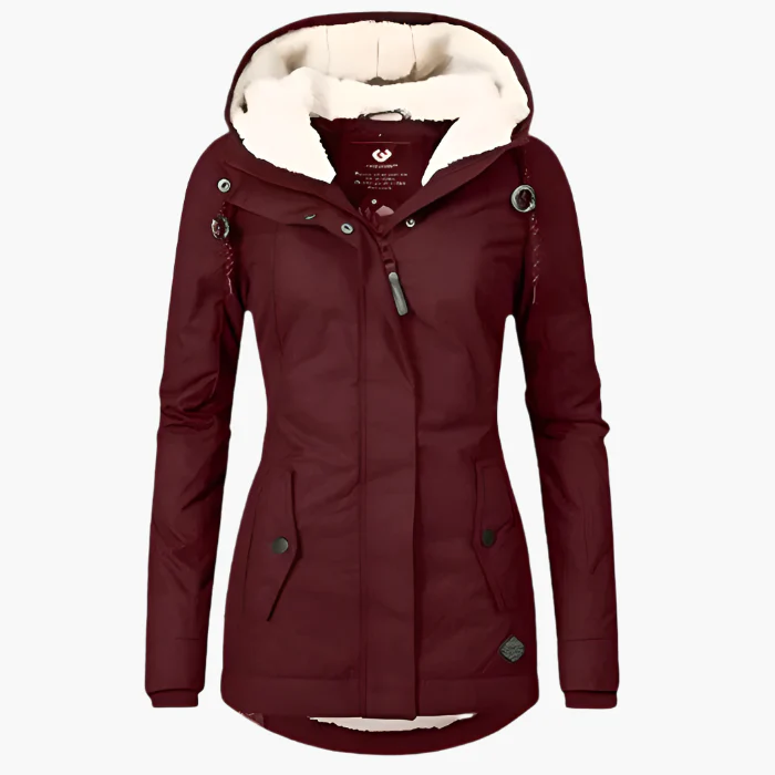 Damen Wintermantel mit Kapuze – Wasserdichte Outdoorjacke für Alltag & Freizeit - Image 6