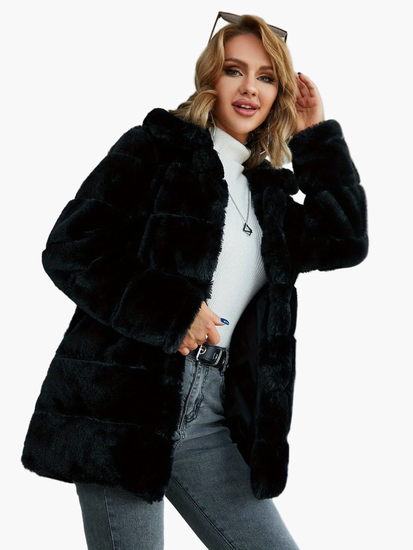 Damen Wintermantel im modernen Streetstyle – Trendiger Oversize-Look für Herbst und Winter - Image 2