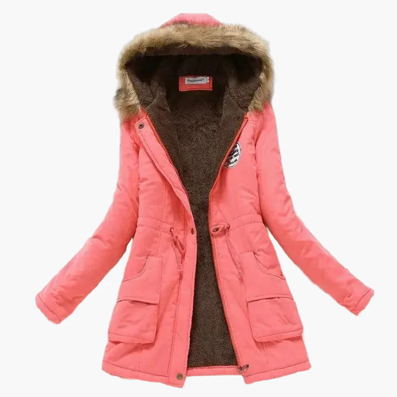 Damen Winterparka mit Kapuze und Fleece-Futter – Modischer Mantel für kalte Tage - Image 10