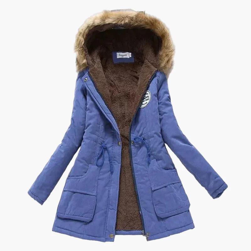 Damen Winterparka mit Kapuze und Fleece-Futter – Modischer Mantel für kalte Tage - Image 11
