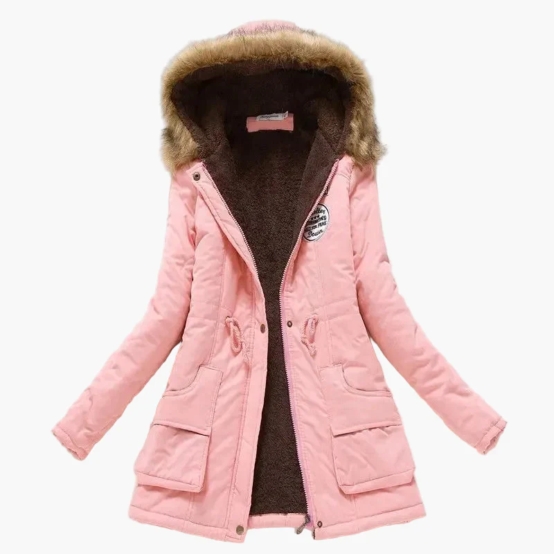 Damen Winterparka mit Kapuze und Fleece-Futter – Modischer Mantel für kalte Tage - Image 13