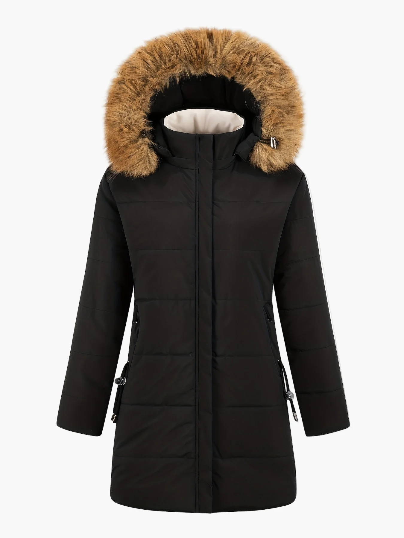 Damen Winterparka mit Kapuze und Kunstfellkragen – Stilvoller, warmer Alltagsmantel - Image 5