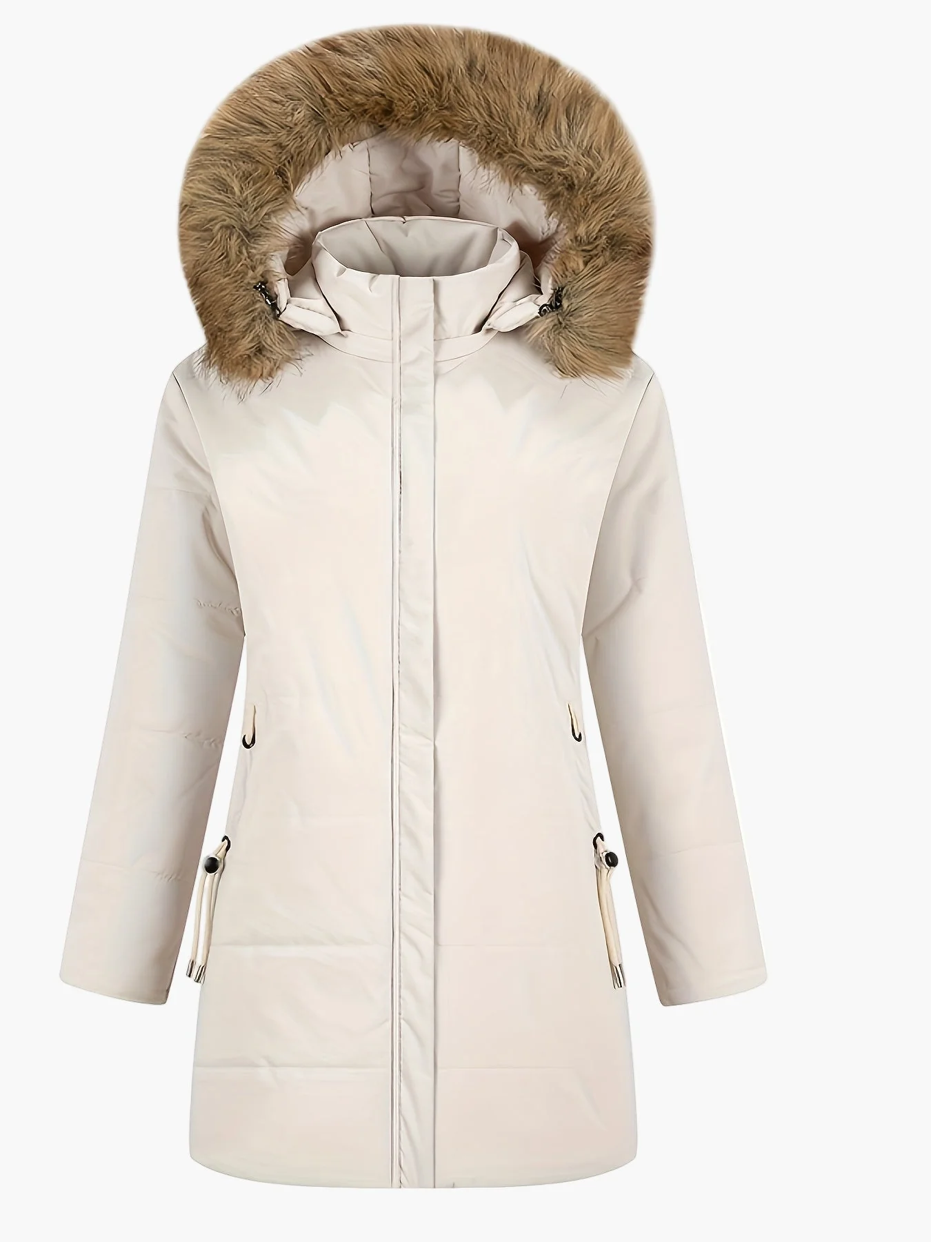Damen Winterparka mit Kapuze und Kunstfellkragen – Stilvoller, warmer Alltagsmantel - Image 6