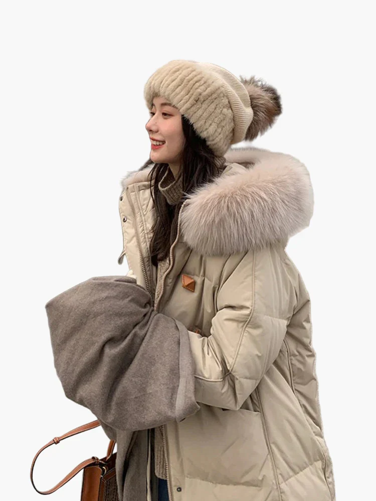 Damen Winterparka mit Kapuze und modischem Design – Perfekt für kalte Tage - Image 5