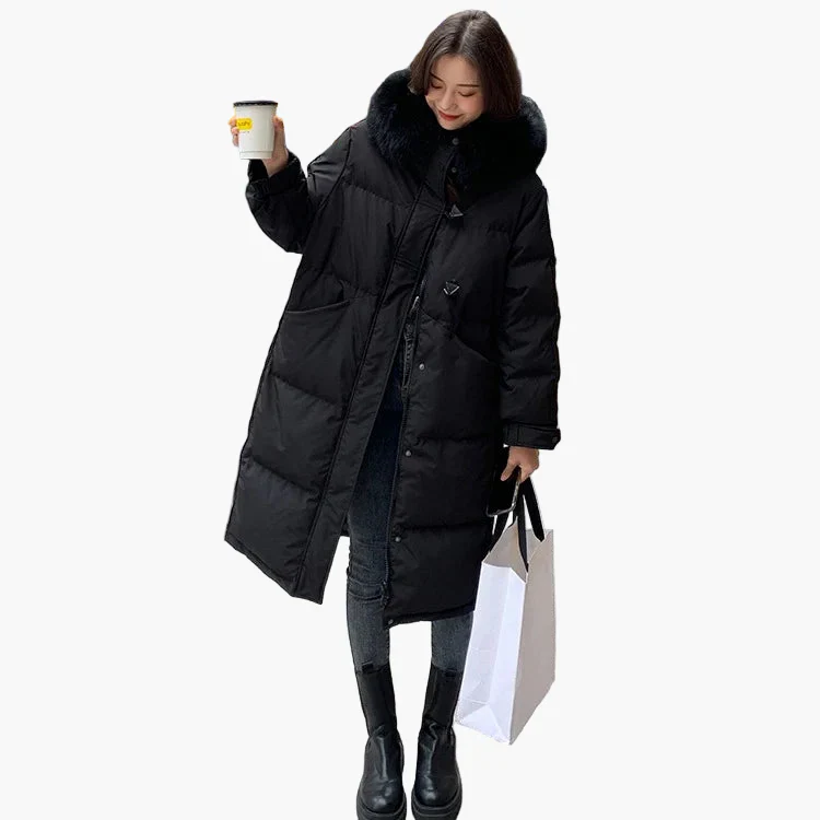 Damen Winterparka mit Kapuze und modischem Design – Perfekt für kalte Tage - Image 6