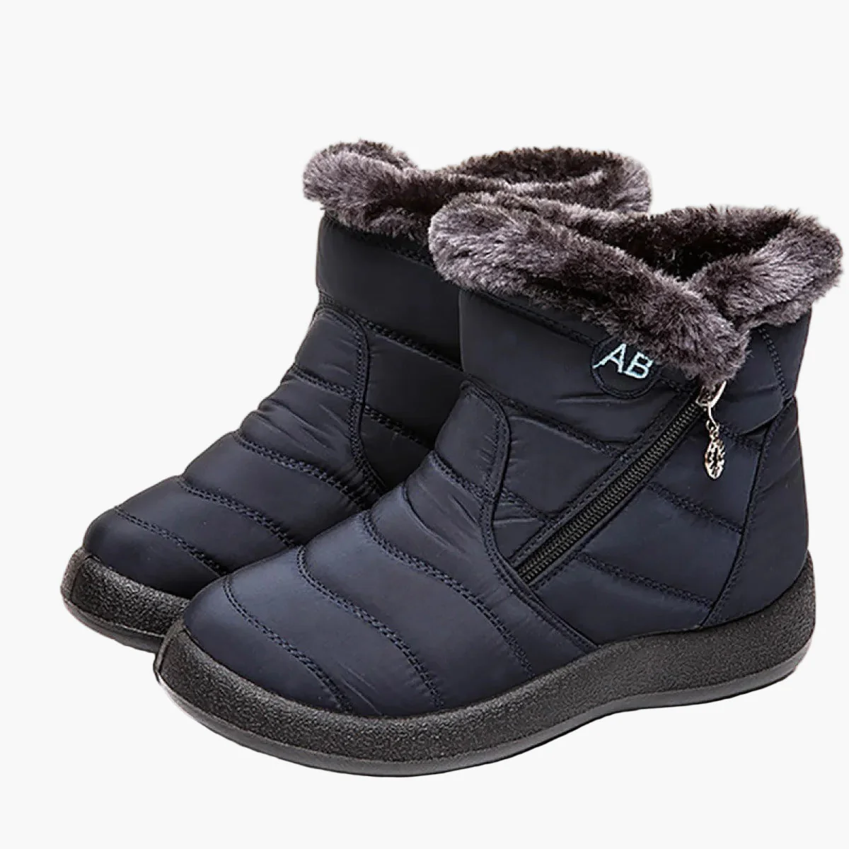 Damen Winterstiefel mit warmem Futter und Reißverschluss – Bequeme, rutschfeste Outdoor-Schuhe für kalte Tage - Image 10
