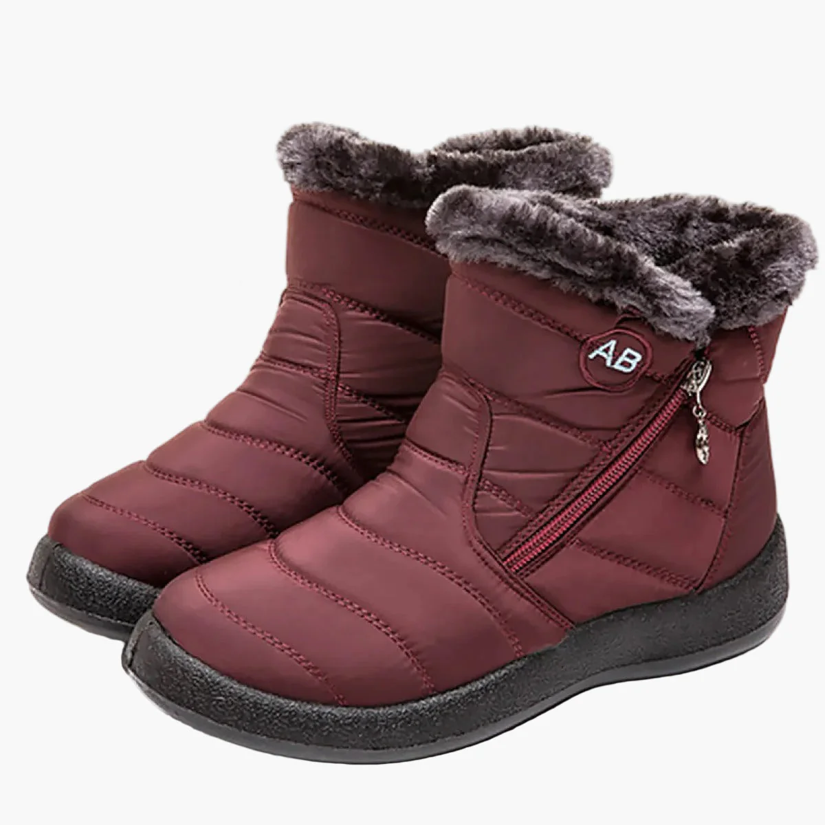 Damen Winterstiefel mit warmem Futter und Reißverschluss – Bequeme, rutschfeste Outdoor-Schuhe für kalte Tage - Image 11