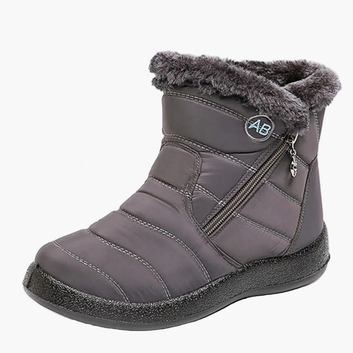 Damen Winterstiefel mit warmem Futter und Reißverschluss – Bequeme, rutschfeste Outdoor-Schuhe für kalte Tage - Image 13