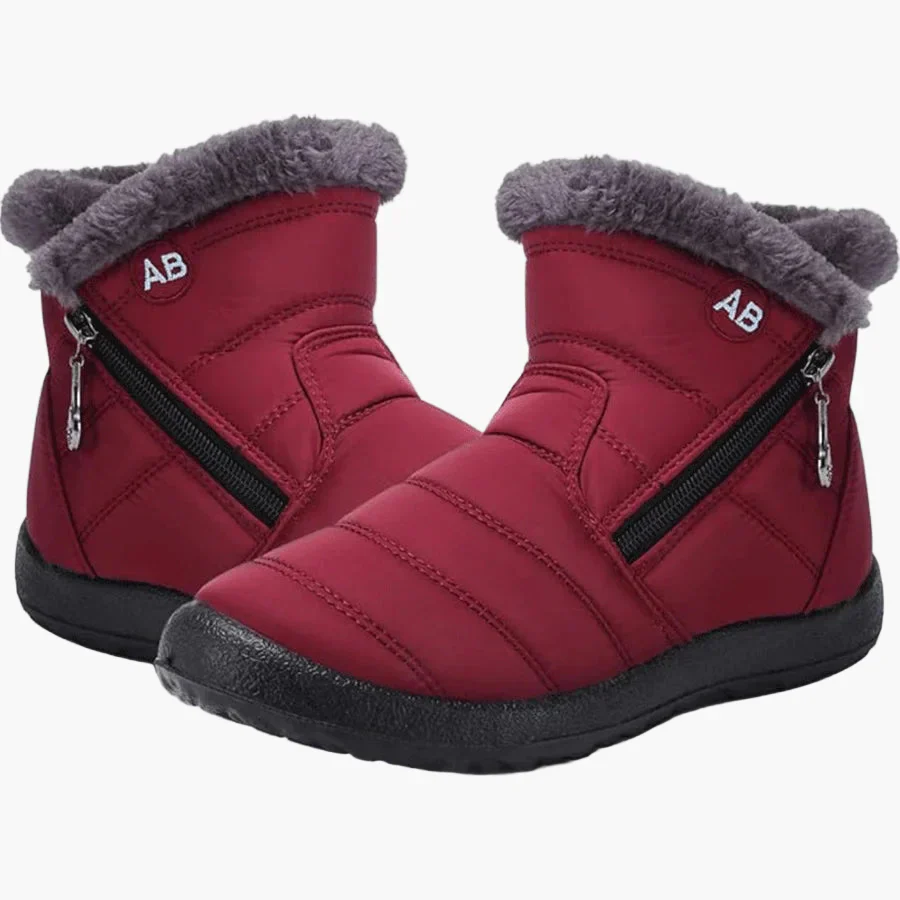 Damen Winterstiefel mit warmem Futter und Reißverschluss – Bequeme, rutschfeste Outdoor-Schuhe für kalte Tage - Image 7