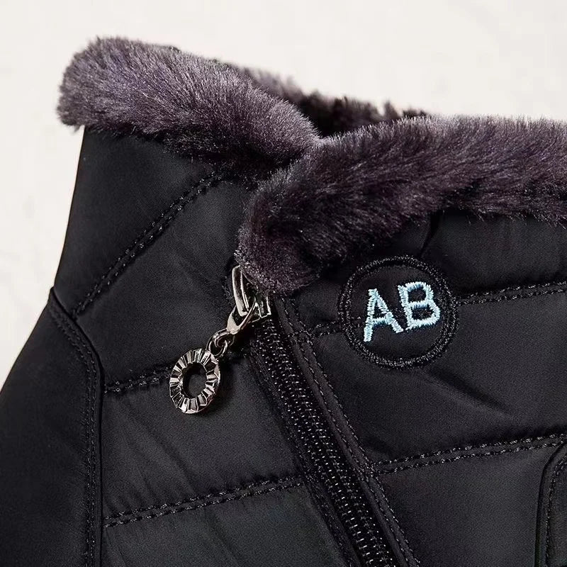 Damen Winterstiefel mit warmem Futter und Reißverschluss – Bequeme, rutschfeste Outdoor-Schuhe für kalte Tage - Image 8