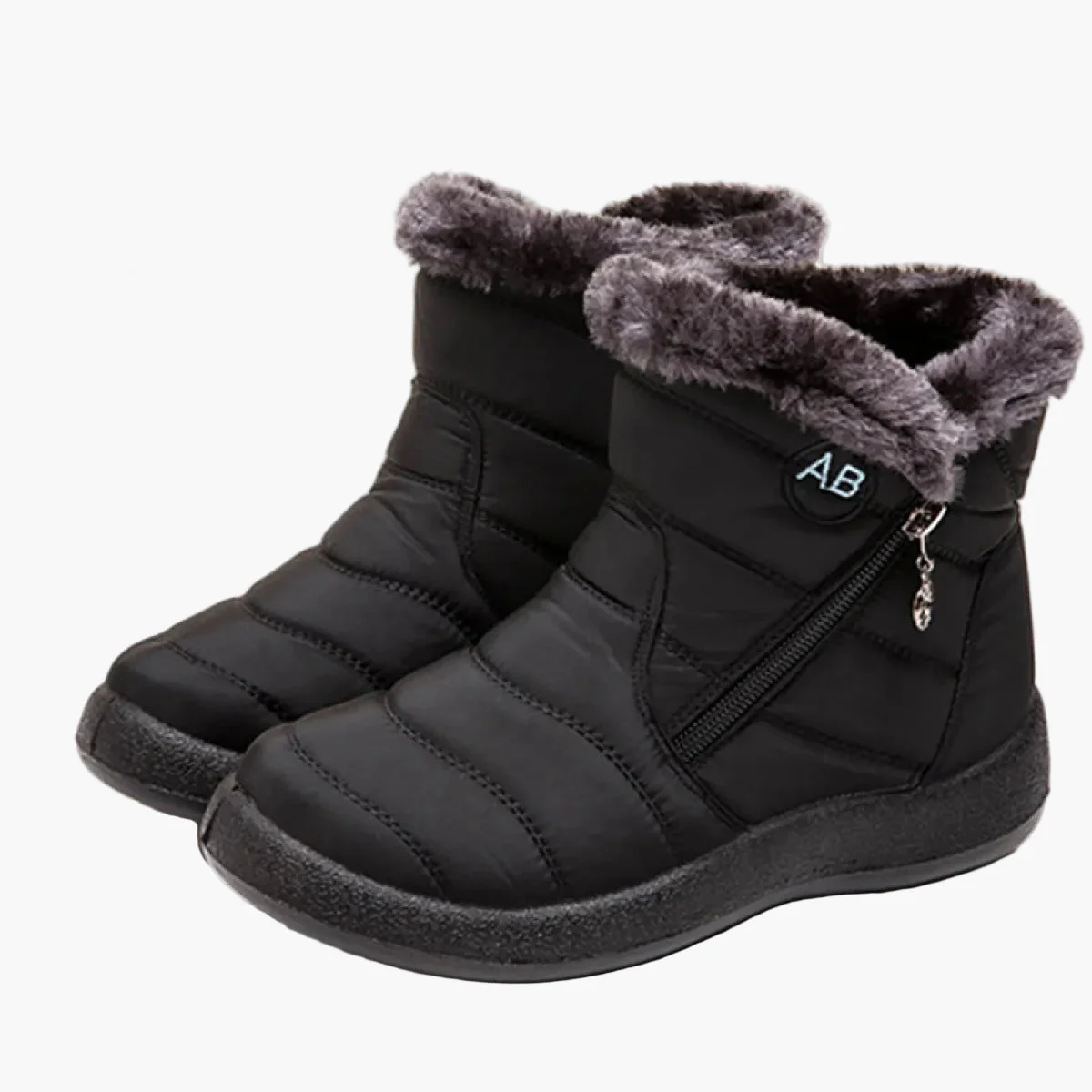 Damen Winterstiefel mit warmem Futter und Reißverschluss – Bequeme, rutschfeste Outdoor-Schuhe für kalte Tage - Image 9