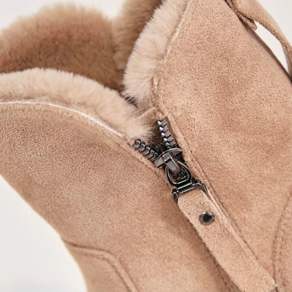 Damen Winterstiefel mit warmem Futter und rutschfester Sohle – Komfortable Fashion-Boots für Outdoor & Alltag - Image 6